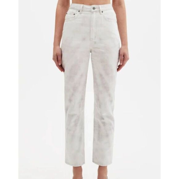 Ksubi Chlo Wasted Dye Tie white jeans sz 25 - Picture 1 of 6